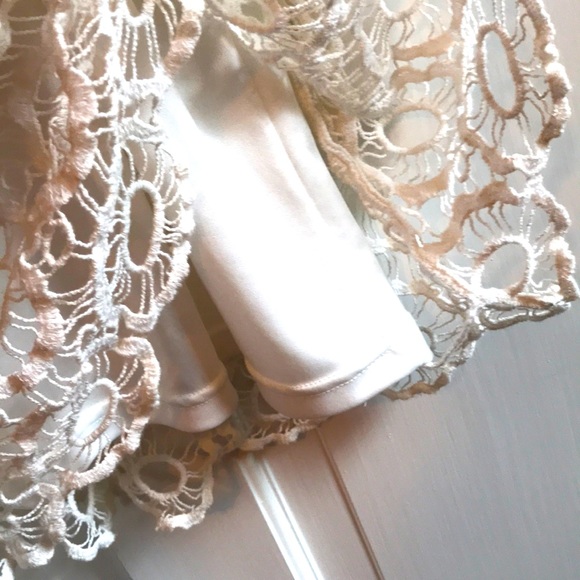 White lacey Lauren Conrad casual A-line dress - Picture 6 of 6